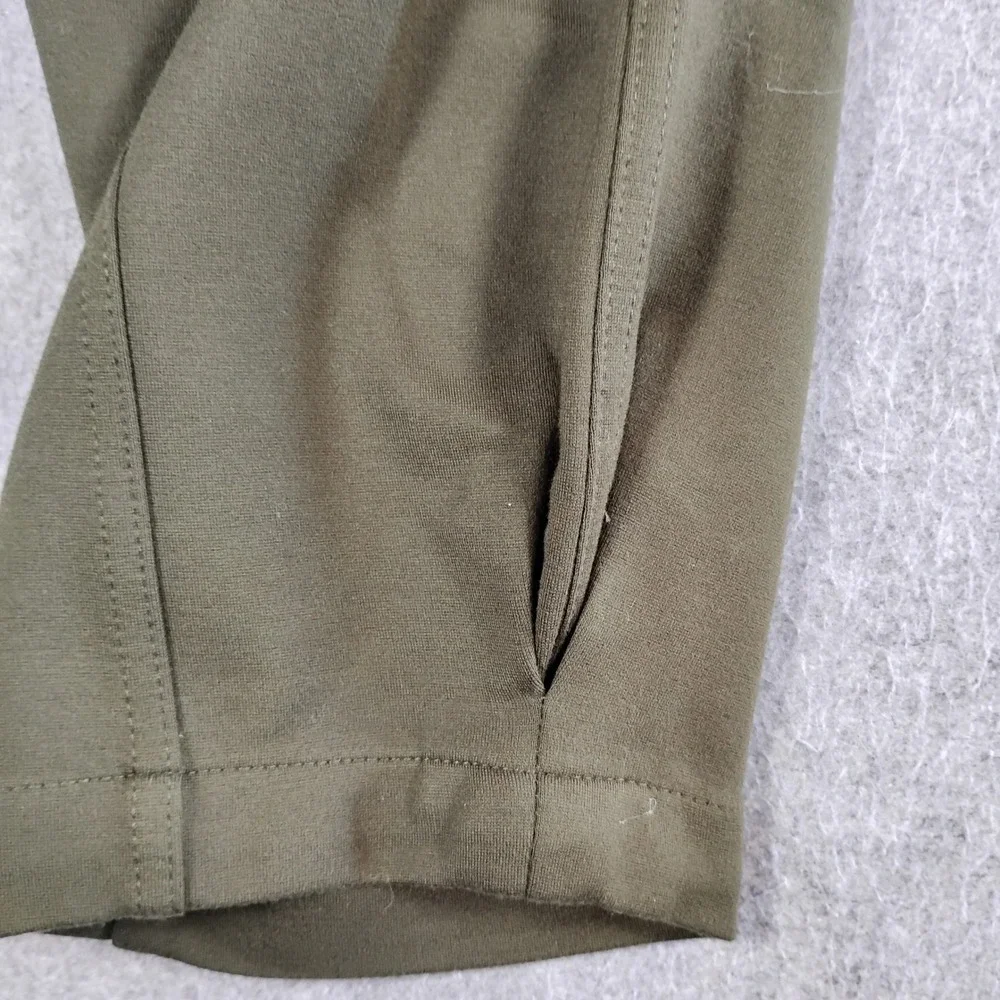 Quince Ultra-Stretch Ponte Tapered Cargo Pants Olive Green Womens Size S
